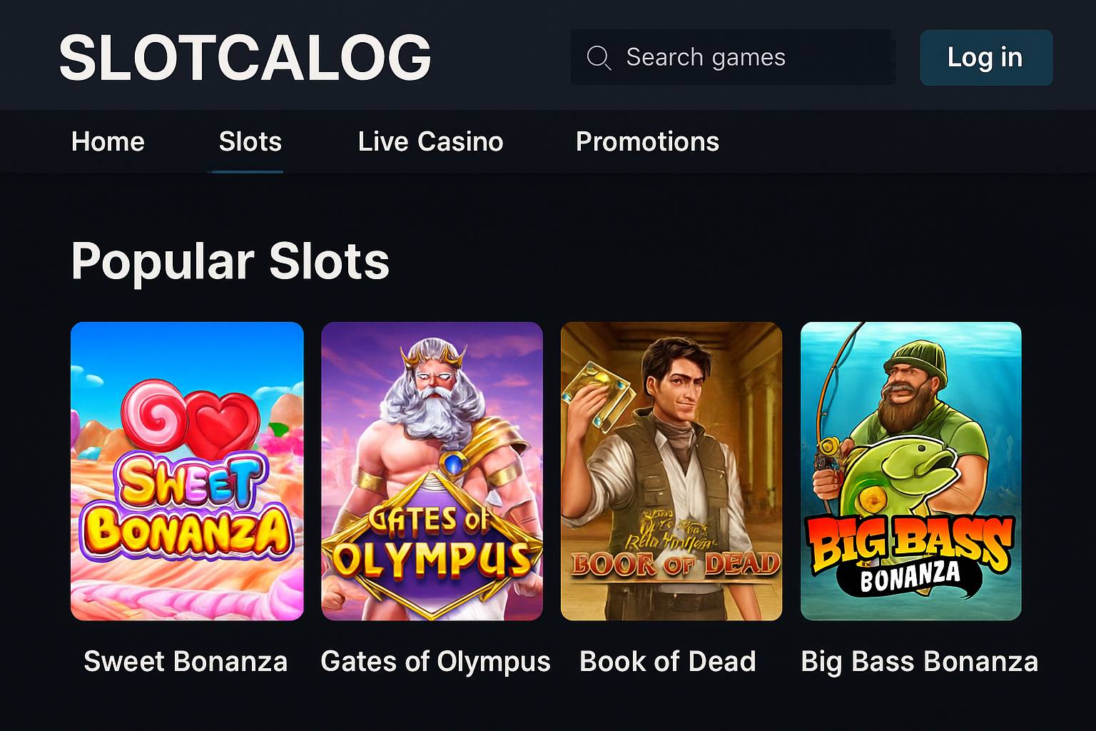 Jogos de Slot no Casino Online SlOTCAlOG